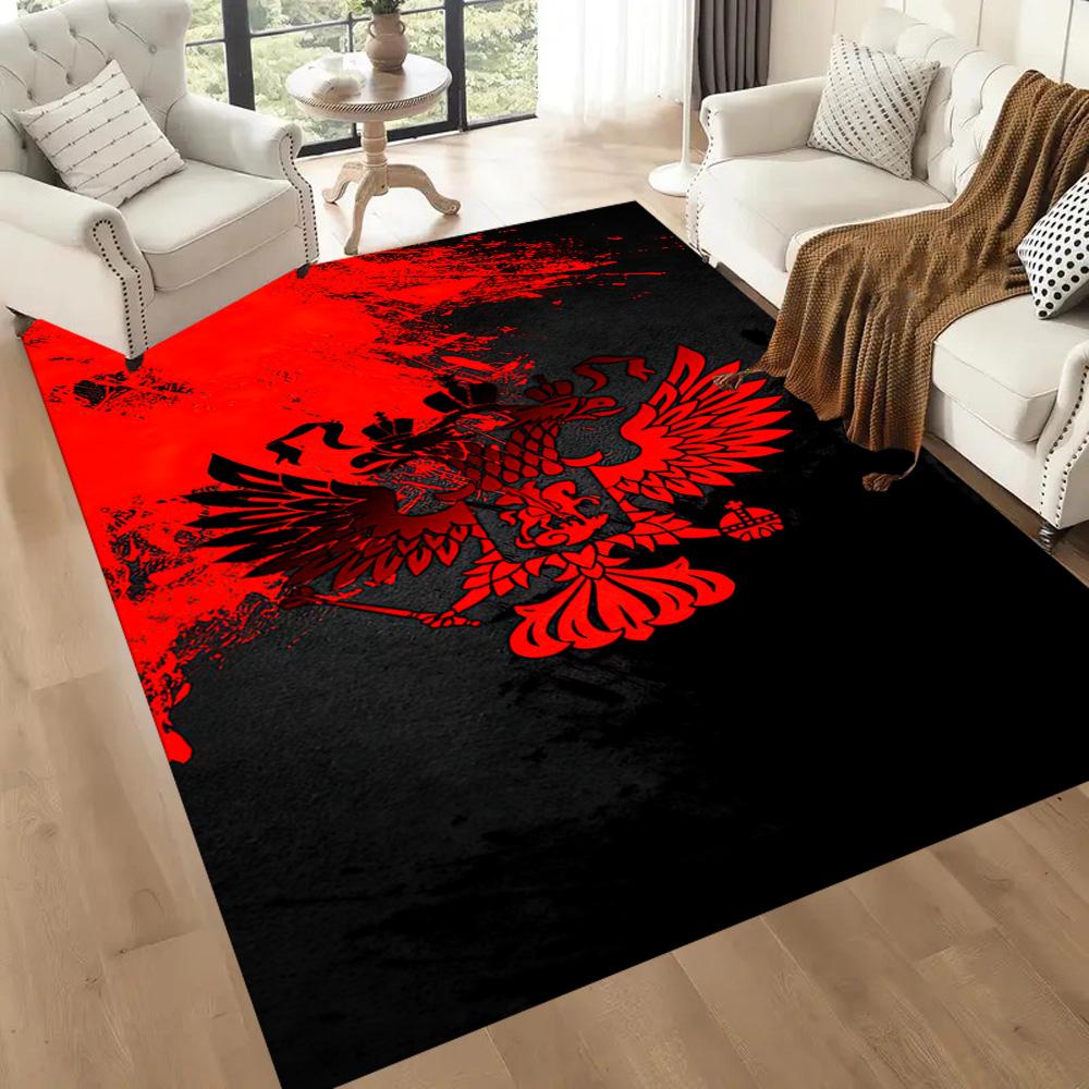Russian Coat Of Arms Square rugs are a great choice for living rooms, bedrooms, home décor, and as gifts.