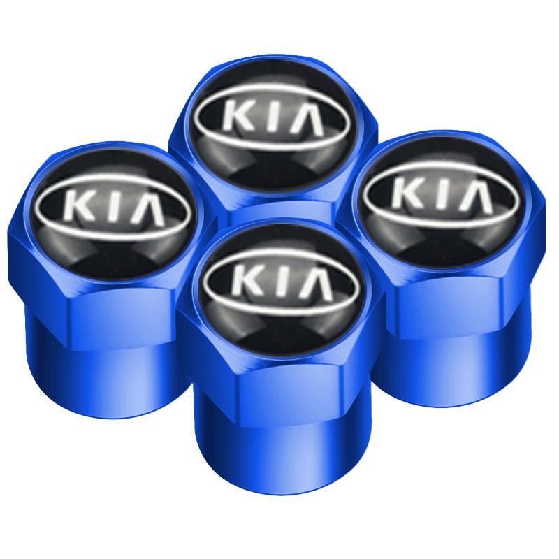ANIE7 4pcs Car Wheel Tire Valve Caps Dust Accessories For KIA Sportage Rio Ceed Picanto K5 K9 Sorento auto Accessories styling
