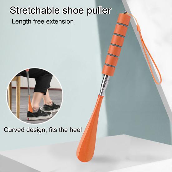 Телескопическая противоскользящая ручка из нержавеющей стали для обуви для пожилых мужчин и женщин, детей и стариков