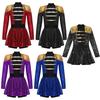 Girls Ringmaster Circus Costume Long Sleeve Tassel Epaulet Shiny Sequins Design Jumpsuit Dress