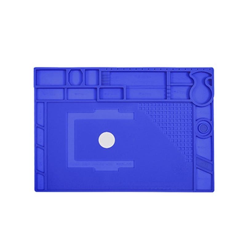 High Temperature Proof Workstation Pad Soldering Mat Integrated Ruler For Phone Computer Maintenance AntiSkid Textures