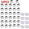 4-32pack Warm White Solar LED Step Lights Waterproof Outdoor Garden Path Stair Balcony Night Light Patio Fence Light Decoration