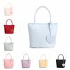 With Heart Pendant Underarm Bag Solid Color Oxford Cloth Shoulder Bag Nylon Tote Bag  Women