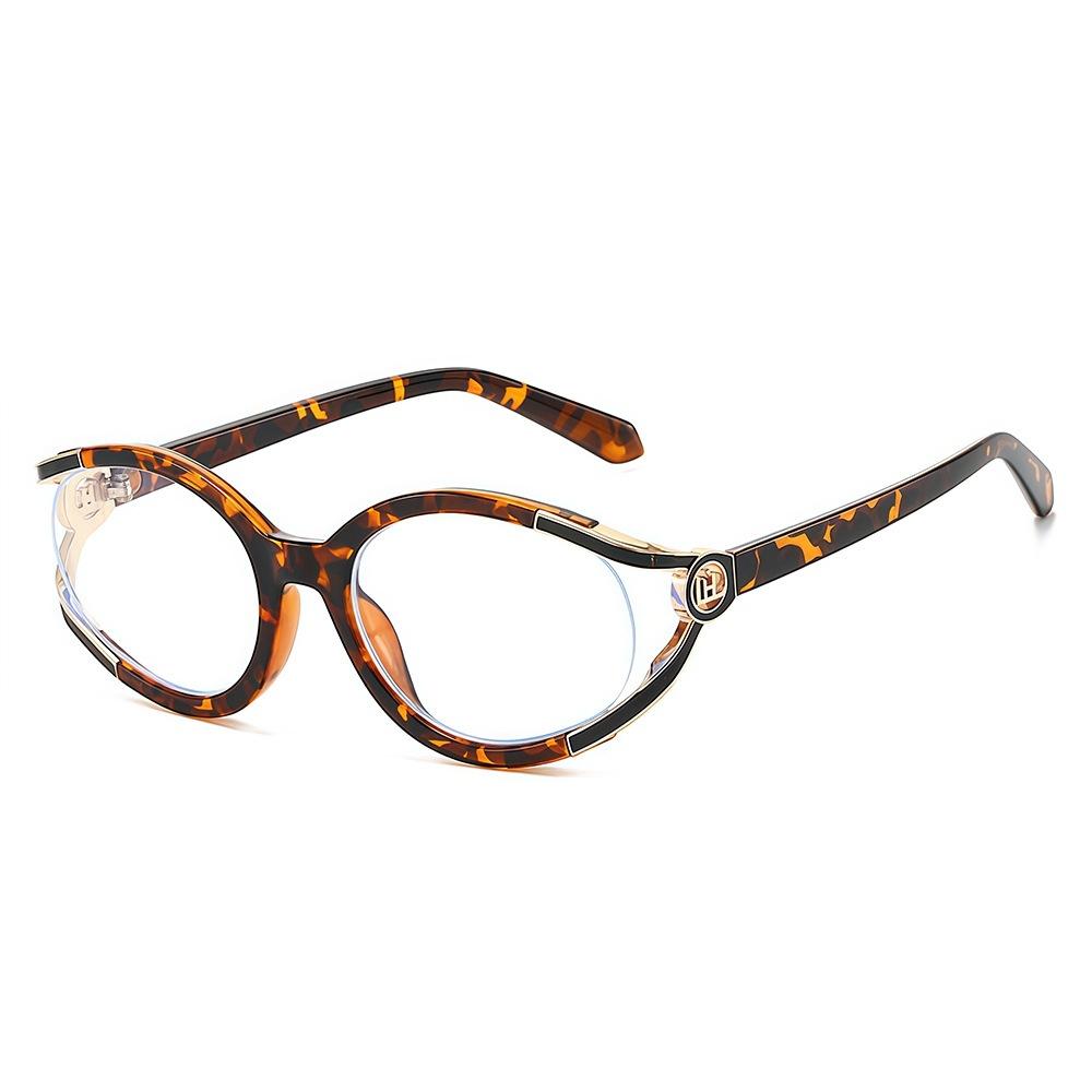 New oval fashion hollow sunglasses ins European and American personalized Xiaoxiangfeng outdoor street shot UV-proof sunglasses
