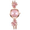 Adjustable Bracelet Watch Quartz Movement Flower Bracelet Watch Women's Quartz Watch  Gift Giving