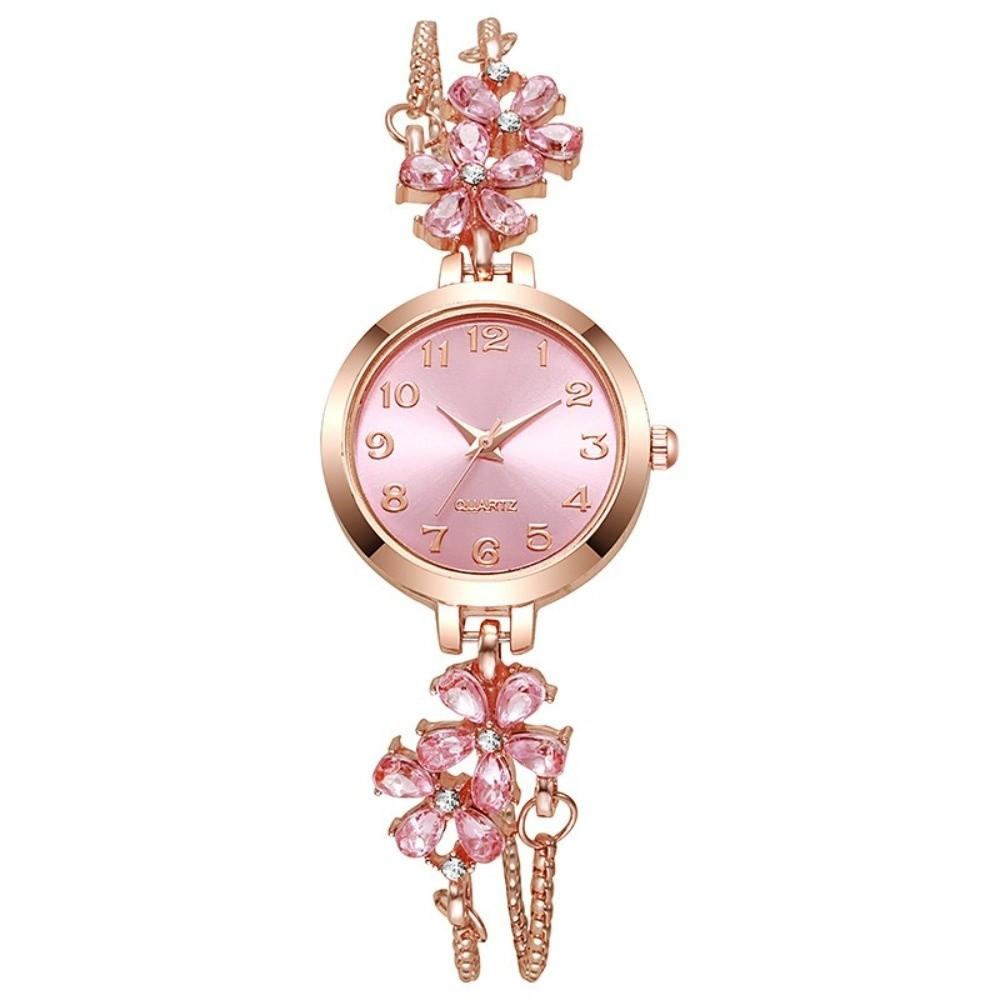 Adjustable Bracelet Watch Quartz Movement Flower Bracelet Watch Women's Quartz Watch  Gift Giving