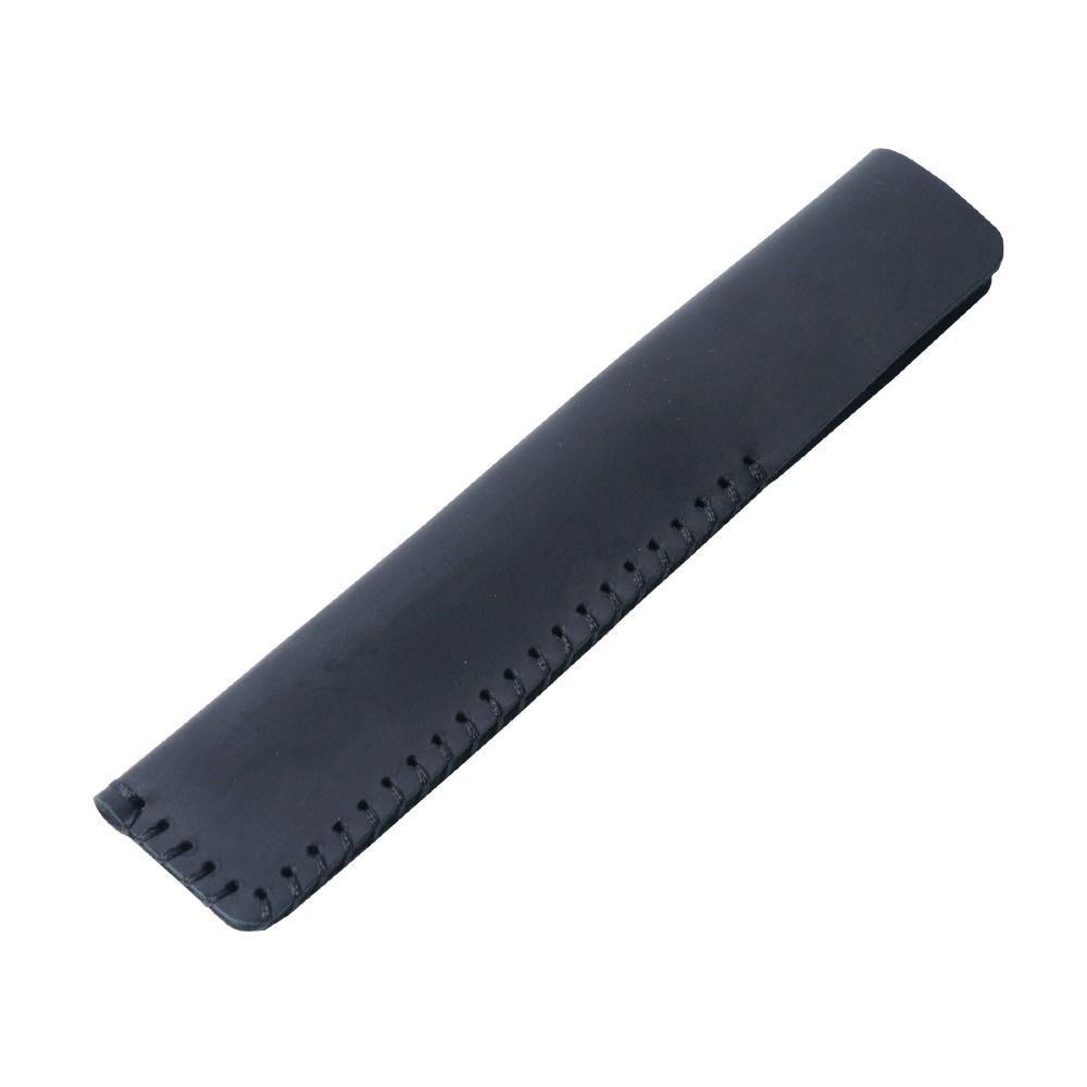 Handmade Cowhide Pencil Case Pencil Holder Pen Sleeve Pouch Retro Leather Pen Bag Crafts