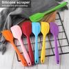Силиконовый скребок для выпечки, приготовления пищи, соскабливания, смешивания, цветной термостойкий шпатель
