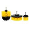3Pcs Round Electric Bristle Drill Brush Tub Rotary Cleaning Tool Set Attachment