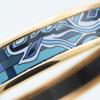 Used HERMES bracelet Emaille PM metal 22.2g blue purple Gold Plated