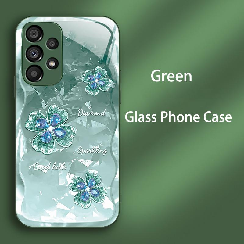 Luxury Tempered Glass Case for Samsung Galaxy A52 A52S A72 A22 A13 Lte A12 M12 A50 A50S A30S A20S Hard Shockproof PC Cover Funda