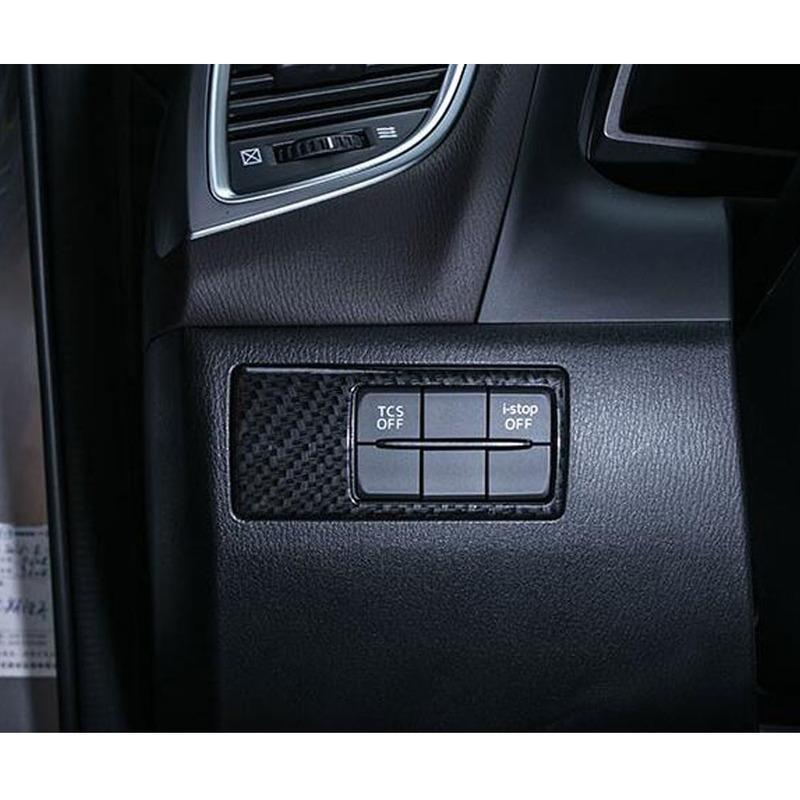For Mazda6 Mazda 6 Atenza 2014 2015 2016 2017 2018  Car Cover ABS Front Head Fog Light Switch Button Trim Frame Lamp Stick