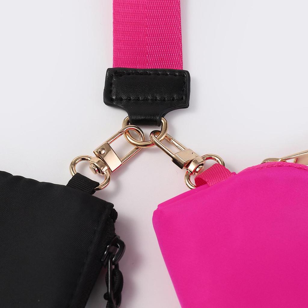 LULU Водонепроницаемый нейлоновый кошелек для монет и браслет-ключница в стиле колор-блок