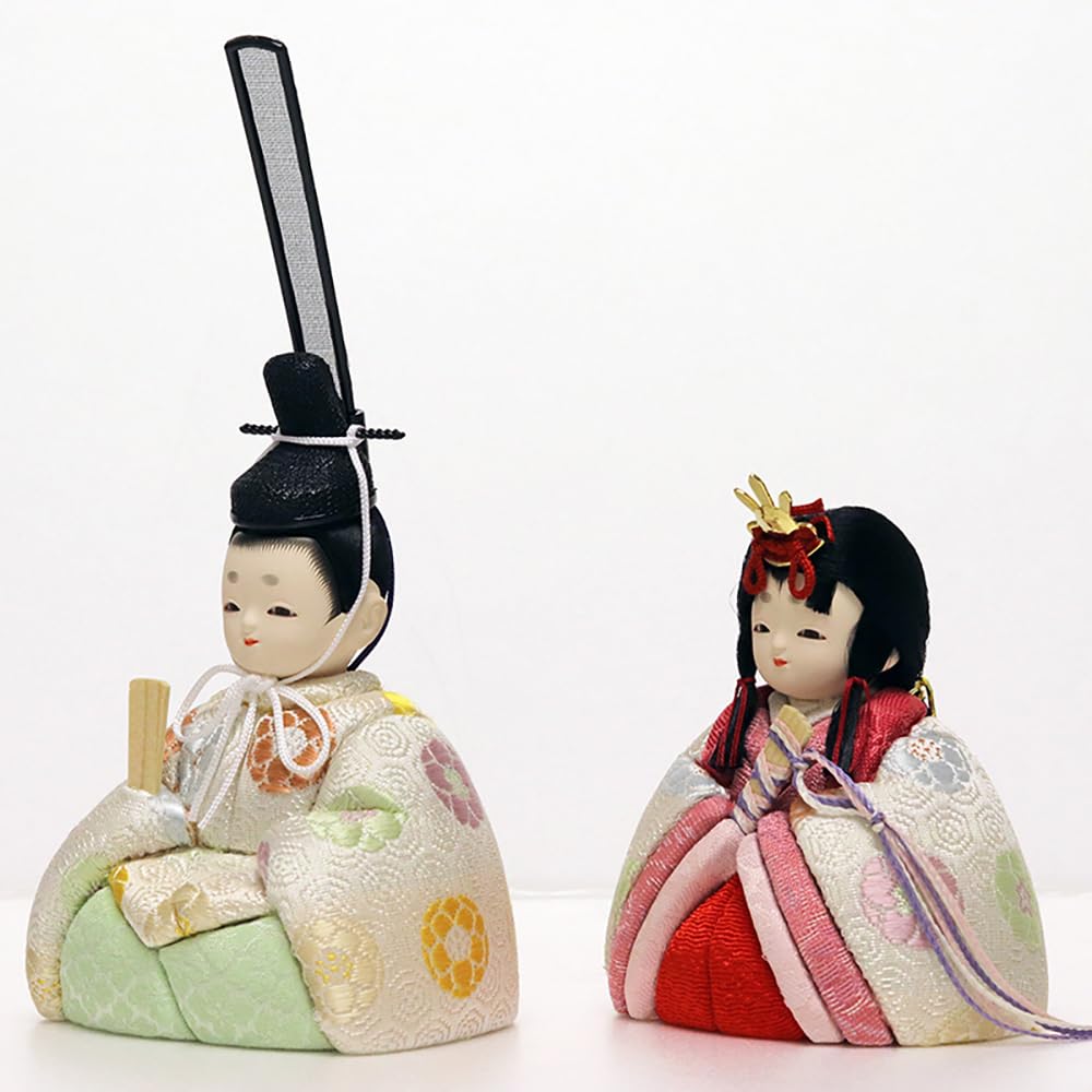 Hina Wooden Doll by Doll with Round Doll, Kotohoki, Haruka, Only, Tray, Natural, KTH-3201D2