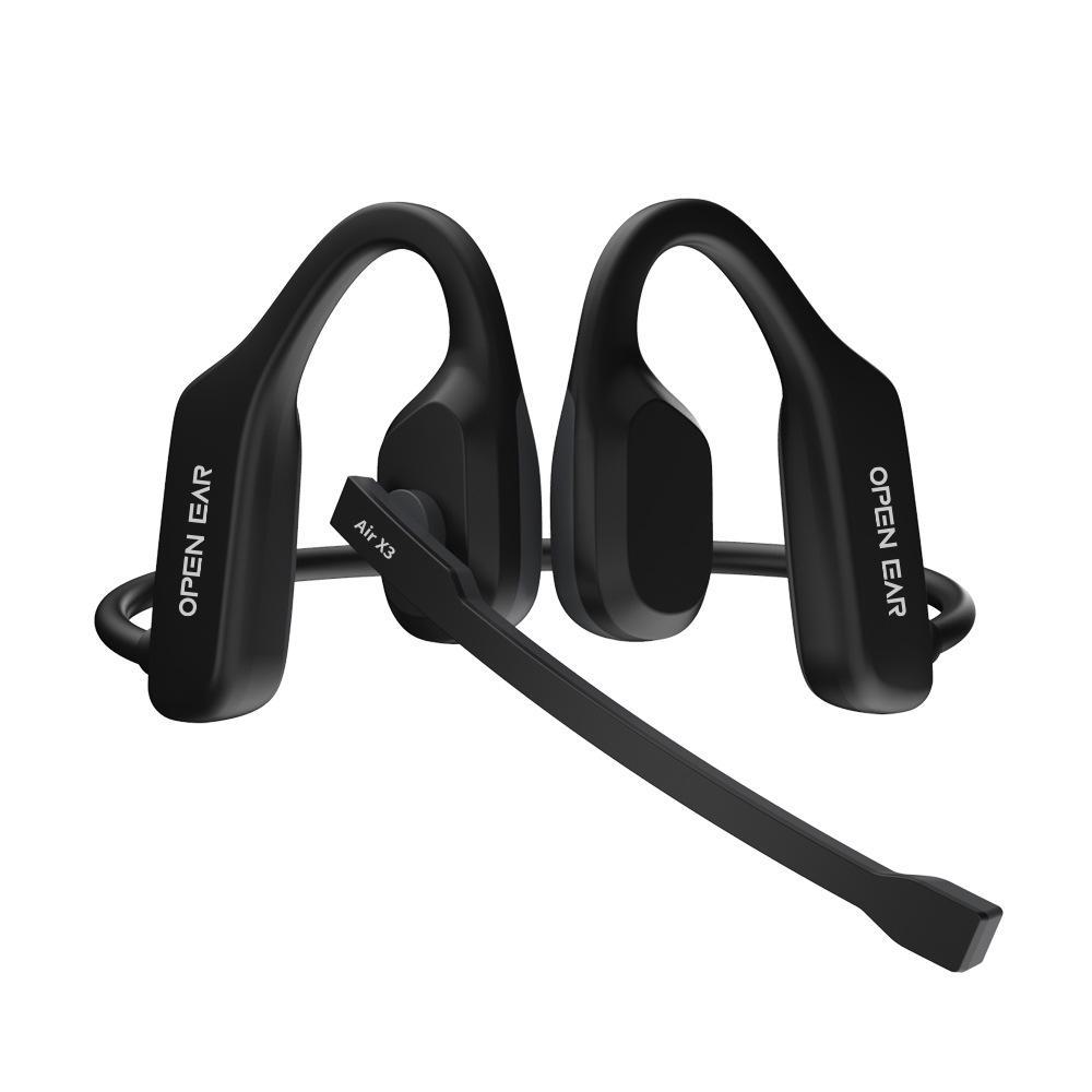 Wireless Bone Conduction Bluetooth Headset with Noise Reduction for Sports and Business