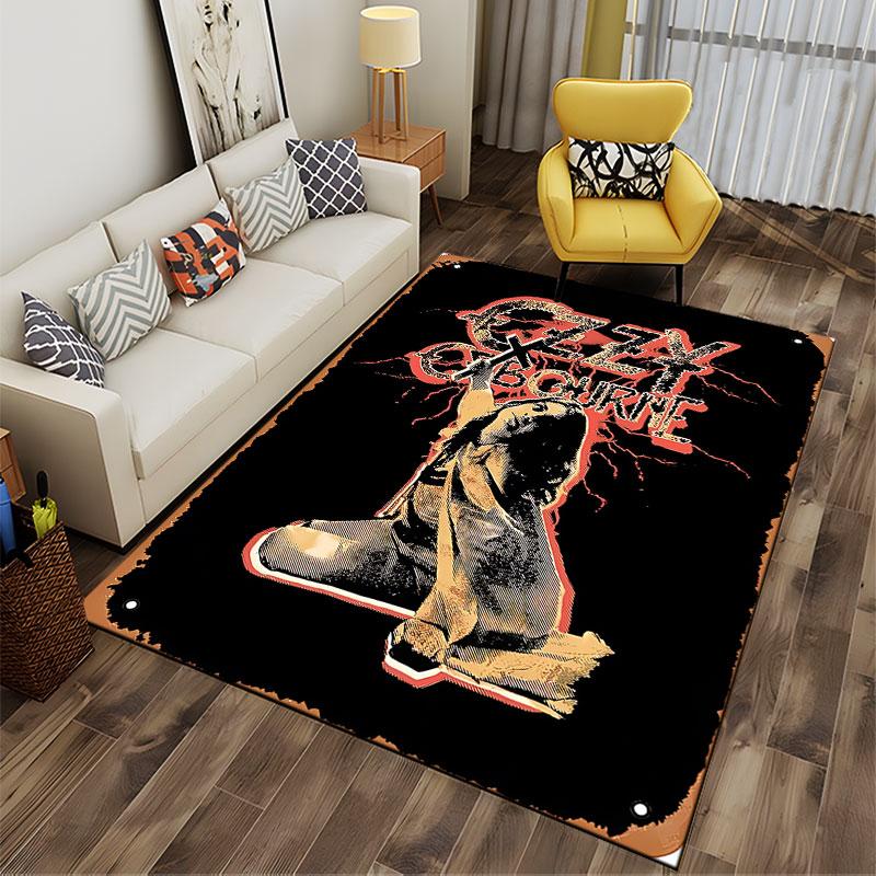 Ozzy Osbourne Rock Style Carpet suitable as a non-slip mat for the living room or bedroom sofa