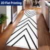 Solid Runner Rug Modern Minimalist Floor Carpet Nordic Style Soft Non-Slip Long Hallway Rug for Living Room Bedroom Kitchen