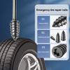 20/40/60/80Pcs Tire Repair Rubber Nails Kit Heavy Duty Screw-in Tire Repair Nails Car Motorcycle Truck Vacuum Tires Puncture Repair Screws