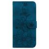 For Infinix Hot 50 5G Case Lily Flower Imprint Leather Phone Cover with Stand