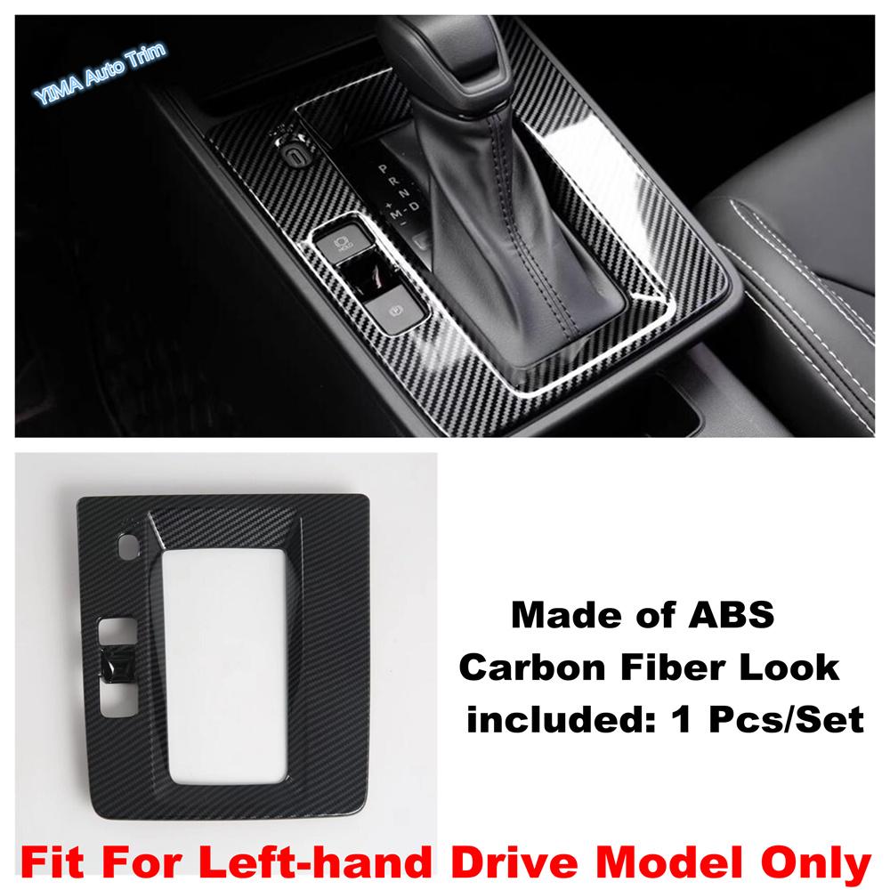 ABS Carbon Fiber Look center gear front water cup holder storage box Cover Trim For Toyota Corolla Cross 2026 2027 Accessories