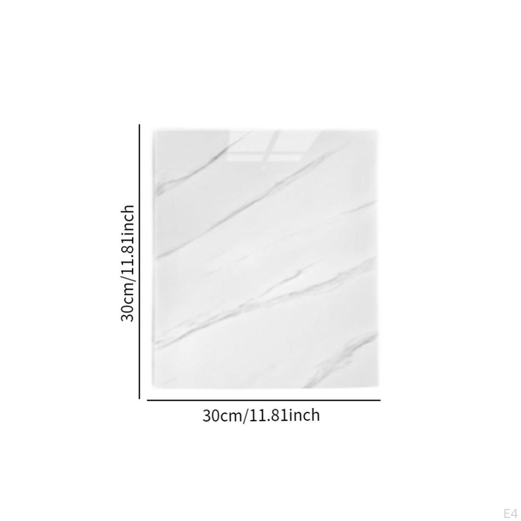 Backsplash Wall Tile Sticker Imitation Marble PVC Modern Panel Wallpaper for