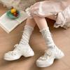 Comemore Retro  Ballet Style Sneakers Shallow Mouth Thick Sole Single Shoe for Women Spring Autumn Casual Sport Mary Jane Shoes