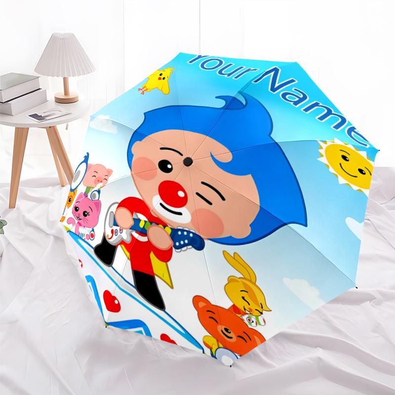 Personalized Name FlimFlim Print Umbrella, UV Shielding. It Has Eight Sturdy Ribs for Outdoor Use And Perfect As a Holiday Gift
