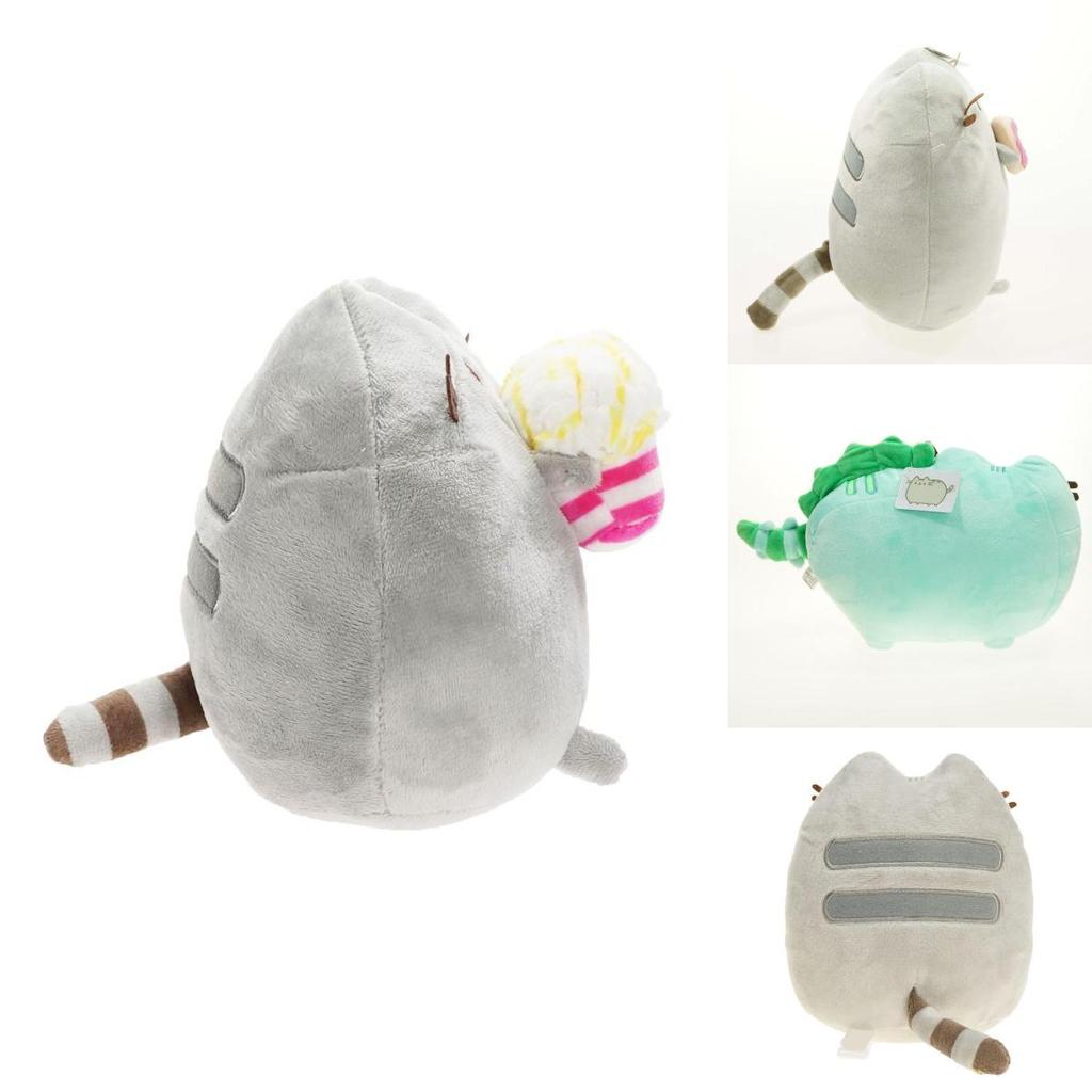 Милая короткошерстная плюшевая игрушка-кошка в стиле мороженого, печенья, пончика, суши или картофельных чипсов