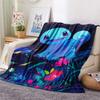 Squirtle  Print Flannel Blanket, High quality Comfortable for All Seasons, Home Decor, Warmth and Comfort