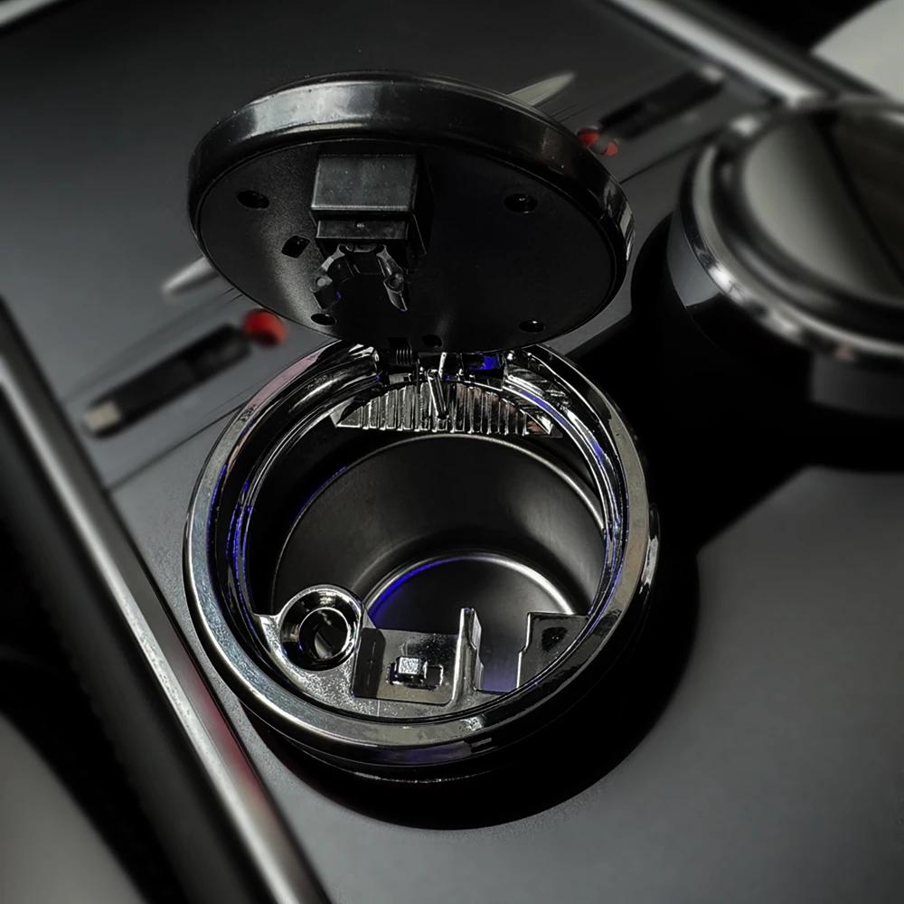 New car ashtray black mirror car ashtray push type for Volvo XC40 auto parts