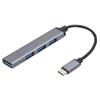 4-Port USB 3.0 Hub Adapter 5Gbps USB Data Hub USB C To USB Hub Multiple USB 3.0 Hub USB Port Expander for Laptop and PC
