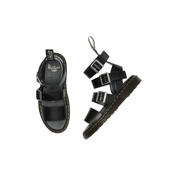 Rick Owens X Dr. Martens Gryphon Strap RO Roman Sandals Women Sandals Black 27031001