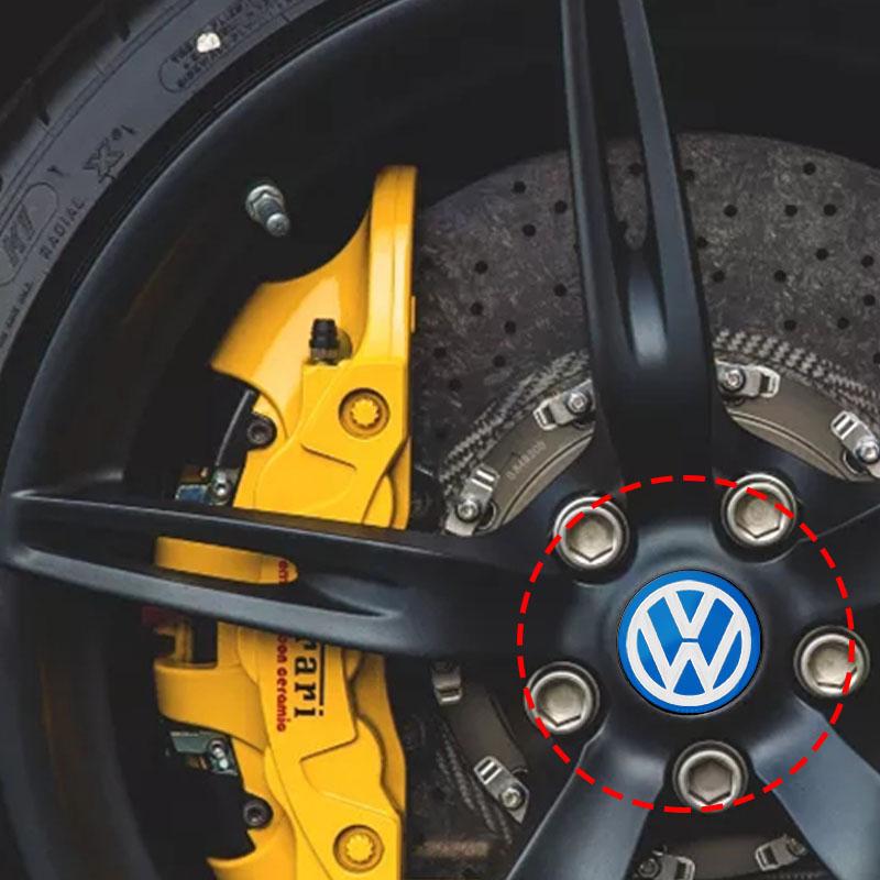 56mm Car Wheel Center Hub Cap Emblem Decal Wheel Sticker Emblem For VW Golf 3 4 MK3 MK4 Passat 3BG Polo 6N 9N Bora Vento EG1 