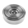 14Pcs Stainless Steel Round Mousse Fondant Cake Mold Cookie Cutter Baking Tool