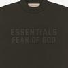 Fear of God Essentials Футболка SS23 Детская Черный Цвет Принт Буквы Короткий Рукав Светло-Черный Детские Топы FOG-SS23-172