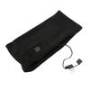 Heated Scarf Soft Polyester Electric Heating Scarf USB Powered 3 Temperature Adjustable Black Neck Wrap for Indoors Outdoors