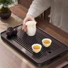1pc 14 Inch Bamboo Chinese Gongfu Tea Tray Small Tea Table With Water Storage Drainage For Kungfu Kung Fu Tea Set Tea Accessories