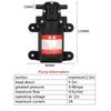 Электрический водяной насос для сельского хозяйства DC 12V 70PSI 3.5L/min, Черный, Микро, Высоконапорный, Мембранный, Для опрыскивателя, Для мойки автомобиля