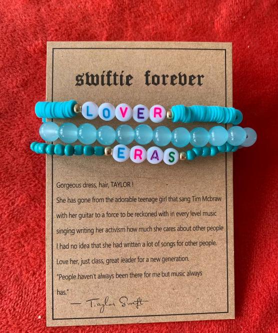 Набор браслетов из полимерной глины Taylor Swiftie Friendship с логотипом из английских букв