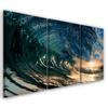 Three Piece Picture Canvas Print Churning Waves
