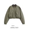 Araltay Fashion Style Women's Clothing Early Winter New Fashion Silm Pocket Cotton-Padded Jacket Short Jacket 3427716