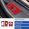 4x Red Carbon Fiber Car Window Lift Switch Panel Cover For Tesla Model 3 Y 17-22