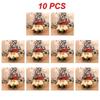10Pcs Christmas Gift Bags Handbags Tote Bags Candy Bags Snowman Bear Gift Bags Storage Bags Christmas Decoration