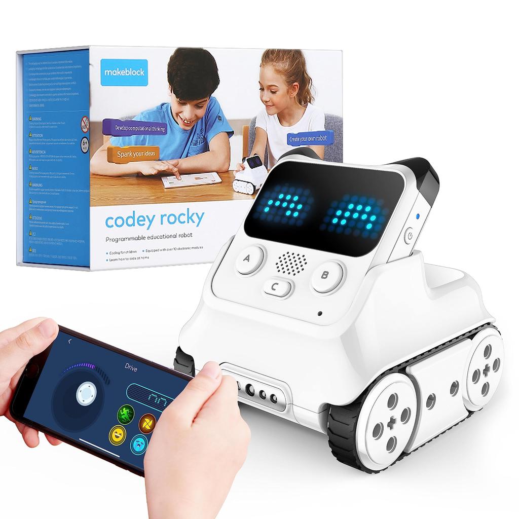 Makeblock Robot Toy Codey Rocky Electric Interactive Emo Robot Electronic Module Scratch Python Coding Programming Toy Elementary School STEM