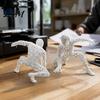 Creative PLA Plastic Figurines 3D Printed Hollow Mesh Superhero Figurine, Spider Style Action Pose Stable Standing Hero Models Desktop Ornament, Cool