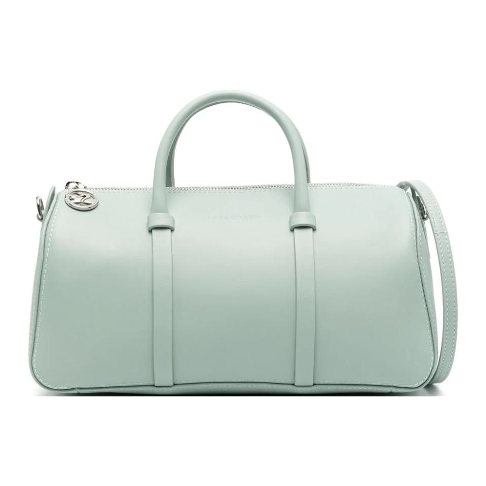 Longchamp Detachable Adjustable Shoulder Strap Zipper Closure Calfskin Shoulder Crossbody Tote Bag Women bags Celadon-Green 10271HFK282