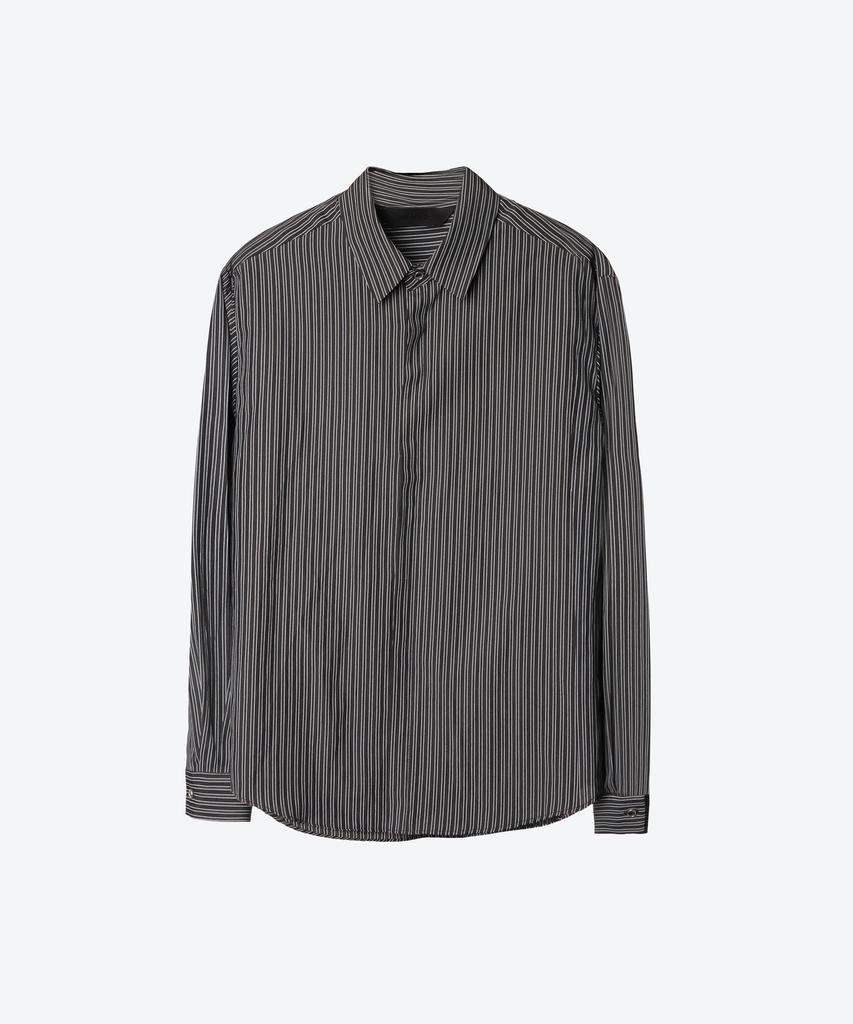 UNTAGE Cotton Stripe Shirt[Black(Unisex)]_Uts-Fs56