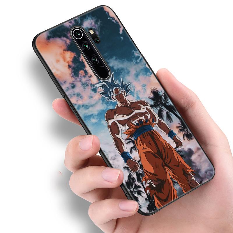 Japan Anime Son Goku Silicone Phone Case For Xiaomi Redmi Note 10 10T 10S 9S 8T 9 8 7 Pro Max 8A 9A 9C 9T Black Soft Cover Coque