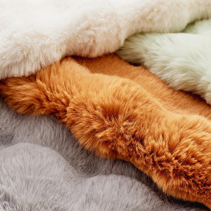 Пушистая подушка для дивана с защитой от кошачьих царапин, зимняя плюшевая Нескользящая крышка для дивана, новый чехол для дивана, тканевое полотенце