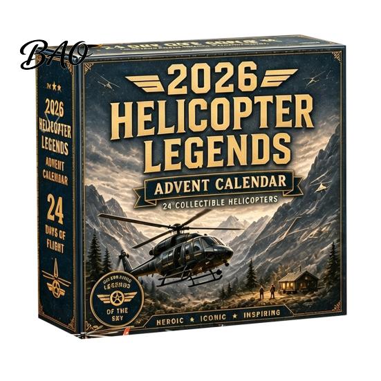 Aviation Themed Decor Aircraft Advent Calendars 2026, Airplane Toy Countdown Calendar, 24 Days Christmas Holiday Calendar with Models, 2D Acrylic